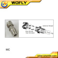 MC-04-2 stainless steel ferrule straight male tube fittings